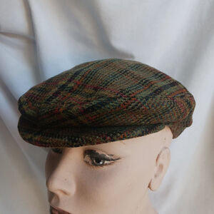 Christys London Tweed Newsboy Cap Size 7